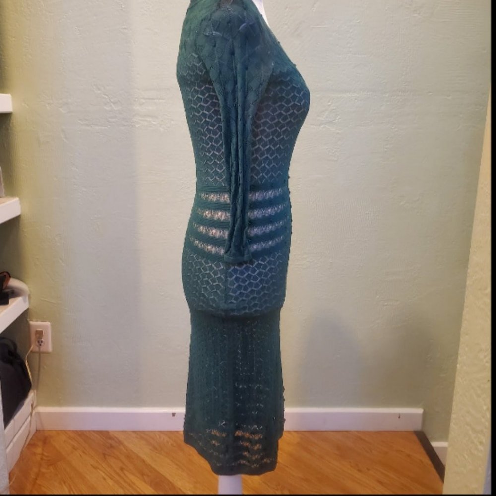 Venus Green Rhinestone Dress - Picture 7 of 10